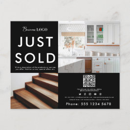 ビジネス2プロモーションフォトQRコードのビジネスロゴ チラシ