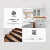 ビジネス2プロモーションフォトQRコードのビジネスロゴ チラシ (正面)