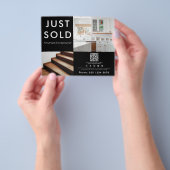 ビジネス2プロモーションフォトQRコードソーシャルメディア チラシ (手)