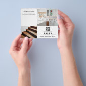 ビジネス2プロモーションフォトQRコードソーシャルメディア チラシ (手)