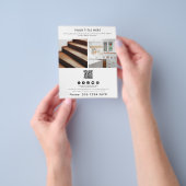 ビジネス2プロモーションフォトQRコードソーシャルメディア チラシ (手)