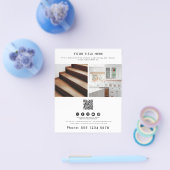 ビジネス2プロモーションフォトQRコードソーシャルメディア チラシ (シングル)