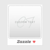 ビジネス、あいさつ文、または名前の編集可能文字 シール (シート)