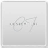 ビジネス、あいさつ文、または名前の編集可能文字 シール (正面)