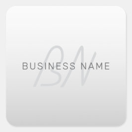 ビジネス、あいさつ文、または名前の編集可能文字 スクエアシール