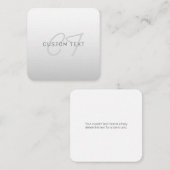 ビジネス、あいさつ文、または名前の編集可能文字 ノートカード (正面/裏面)