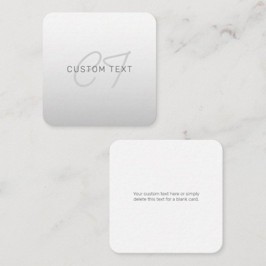 ビジネス、あいさつ文、または名前の編集可能文字 ノートカード (正面/裏面)