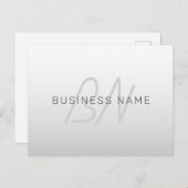 ビジネス、あいさつ文、または名前の編集可能文字 ポストカード (正面/裏面)