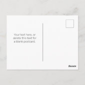 ビジネス、あいさつ文、または名前の編集可能文字 ポストカード (裏面)