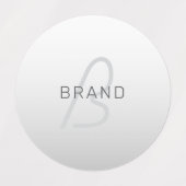 ビジネス、あいさつ文、または名前の編集可能文字 ラベル (デザイン1)