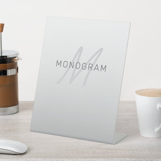 ビジネス、あいさつ文、または名前の編集可能文字 台座サイン (インサイチュ)