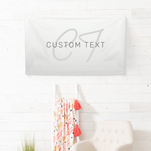 ビジネス、あいさつ文、または名前の編集可能文字 横断幕 (インサイチュ)