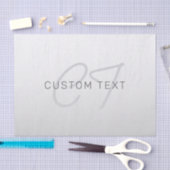 ビジネス、あいさつ文、または名前の編集可能文字 薄葉紙 (クラフト)