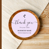 ビジネス お客様のご注文に感謝 ラベンダー ラウンドシール