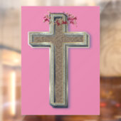 ビジネス ウィンドウ スティッカー ピンクの背景 ウィンドウサイン (シート2)