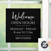 ビジネス・ウェルカム時間の基本 ウィンドウサイン (ホーム)