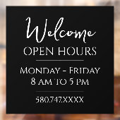 ビジネス・ウェルカム時間の基本 ウィンドウサイン (シート2)