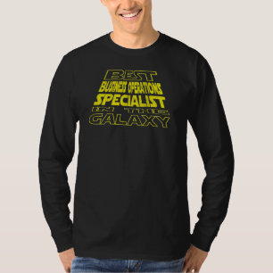 ビジネス・オペレーションズ・スペシャリスト 宇宙 裏面 デザイン Tシャツ