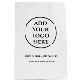 ビジネス カンパニー コーポレート プロフェッショナル シンプル ロゴ ミディアムペーパーバッグ