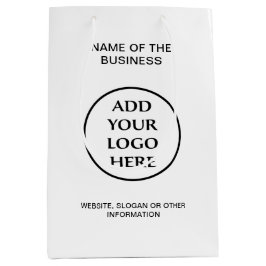 ビジネス カンパニー コーポレート プロフェッショナル ロゴ ミディアムペーパーバッグ