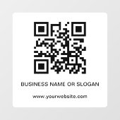 ビジネス カンパニー コーポレート プロフェッショナル QR コード ウィンドウサイン (シート)