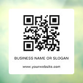 ビジネス カンパニー コーポレート プロフェッショナル QR コード ウィンドウサイン (シート3)