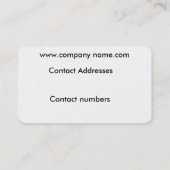 ビジネス・カード用の光ファイバ・イメージ 名刺 (裏面)