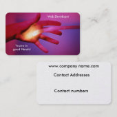 ビジネス・カード用の光ファイバ・イメージ 名刺 (正面/裏面)