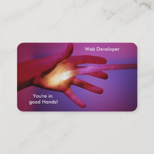 ビジネス・カード用の光ファイバ・イメージ 名刺 (正面)