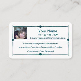 ビジネス・カード(ダークグリーン)(ミニ) 名刺