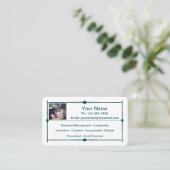 ビジネス・カード(ダークグリーン)(ミニ) 名刺 (スタンド正面)