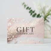 ビジネス ギフト 証明書 | モダン | グリッター |  (スタンド正面)