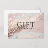 ビジネス ギフト 証明書 | モダン | グリッター |  (正面/裏面)