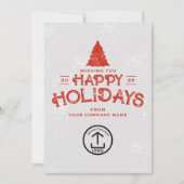 ビジネス・クリスマスカードのクライアントの顧客従業員 シーズンカード (正面)