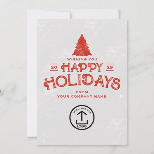 ビジネス・クリスマスカードのクライアントの顧客従業員 シーズンカード (正面)