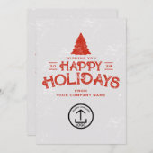 ビジネス・クリスマスカードのクライアントの顧客従業員 シーズンカード (正面/裏面)