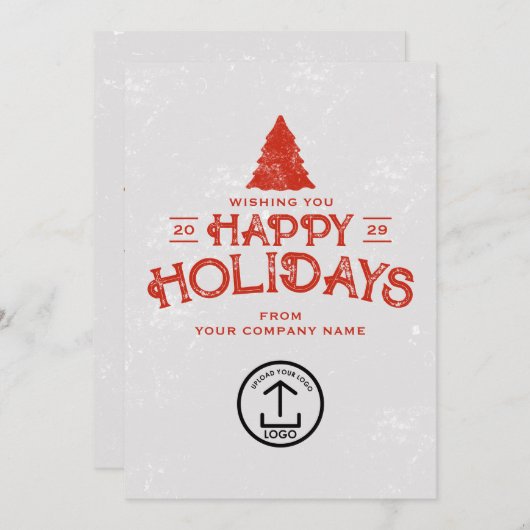 ビジネス・クリスマスカードのクライアントの顧客従業員 シーズンカード (正面/裏面)