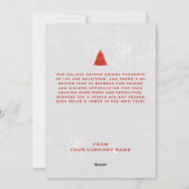 ビジネス・クリスマスカードのクライアントの顧客従業員 シーズンカード (裏面)