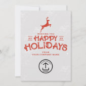 ビジネス・クリスマスカードのクライアントの顧客従業員 シーズンカード (正面)