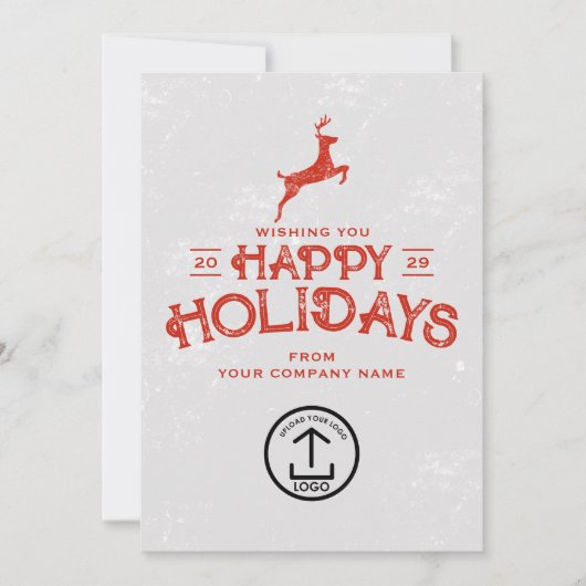 ビジネス・クリスマスカードのクライアントの顧客従業員 シーズンカード (正面)