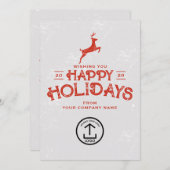 ビジネス・クリスマスカードのクライアントの顧客従業員 シーズンカード (正面/裏面)