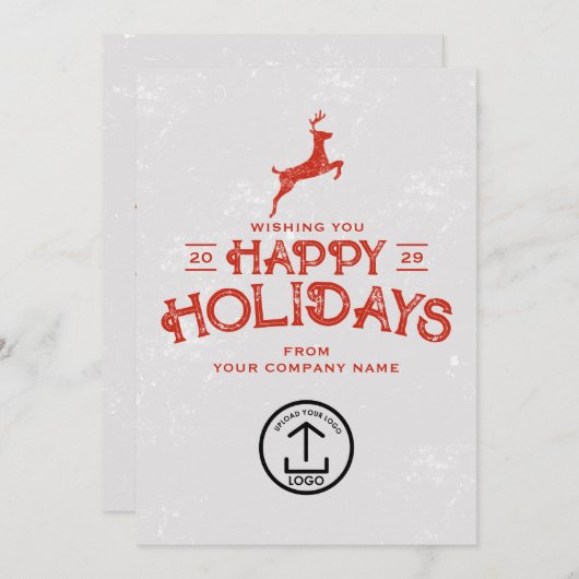 ビジネス・クリスマスカードのクライアントの顧客従業員 シーズンカード (正面/裏面)