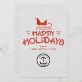 ビジネス・クリスマスカードのクライアントの顧客従業員 シーズンカード (正面/裏面)