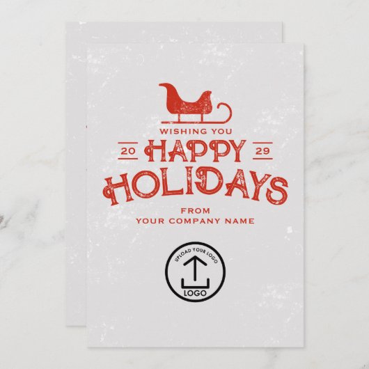 ビジネス・クリスマスカードのクライアントの顧客従業員 シーズンカード (正面/裏面)