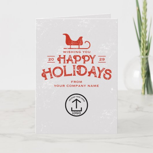 ビジネス・クリスマスカードのクライアントの顧客従業員 シーズンカード (正面)
