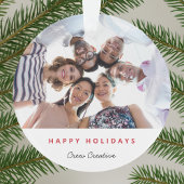 ビジネス・クリスマス |おもしろい企業のチームの写真 オーナメント