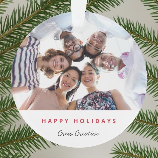 ビジネス・クリスマス |おもしろい企業のチームの写真 オーナメント