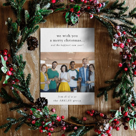 ビジネス・クリスマス |チームミニマル写真企業の シーズンカード