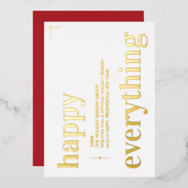 ビジネス・クリスマス・レッド・ハッピー・企業のすべて 箔シーズンカード