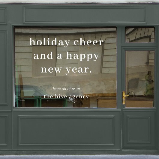 ビジネス・クリスマス |会社の休日の挨拶 ウィンドウサイン